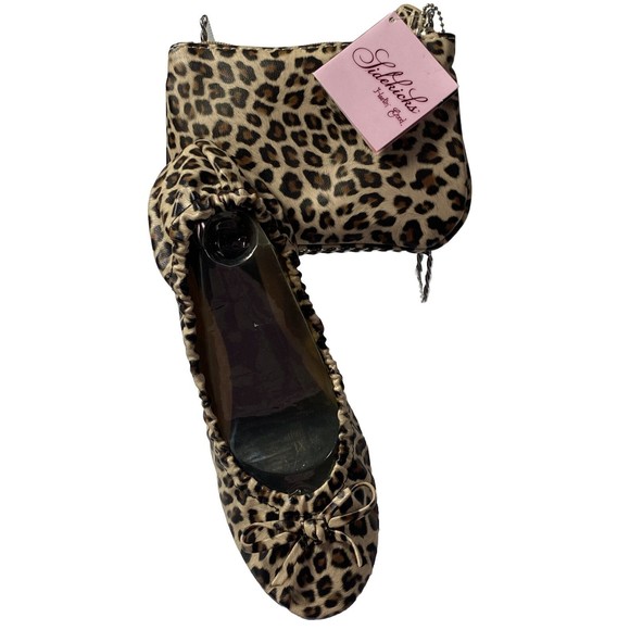 Sidekicks Shoes Ballet Flats Slip On Comfort Animal Print + Carry Bag XL 10  11 - Picture 1 of 10